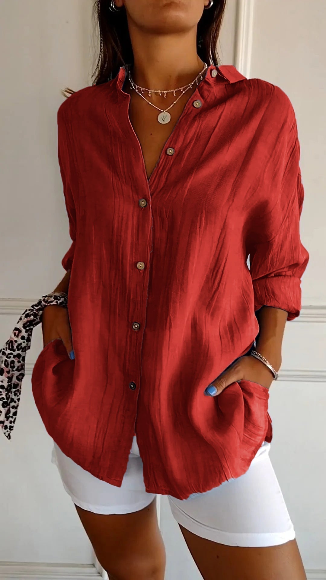 Nira | Damen Sommer Hemd | Langarm 7