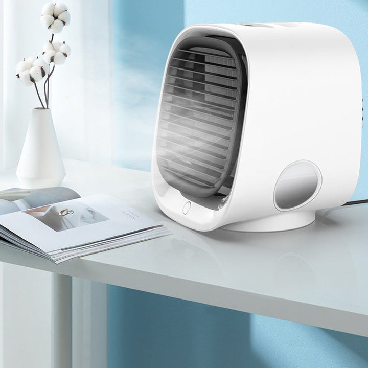 Mini ventilatore USB ad aria | Ventilatore da tavolo con serbatoio d'acqua | Ventilatore personale portatile | Per casa e ufficio