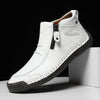 Pánské boty slip-on s zipem, volnočasové boty | Ploché