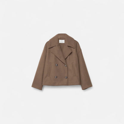 Old World | Minimalistische, taillierte Damenjacke – Moderne Struktur, mühelose Eleganz 3