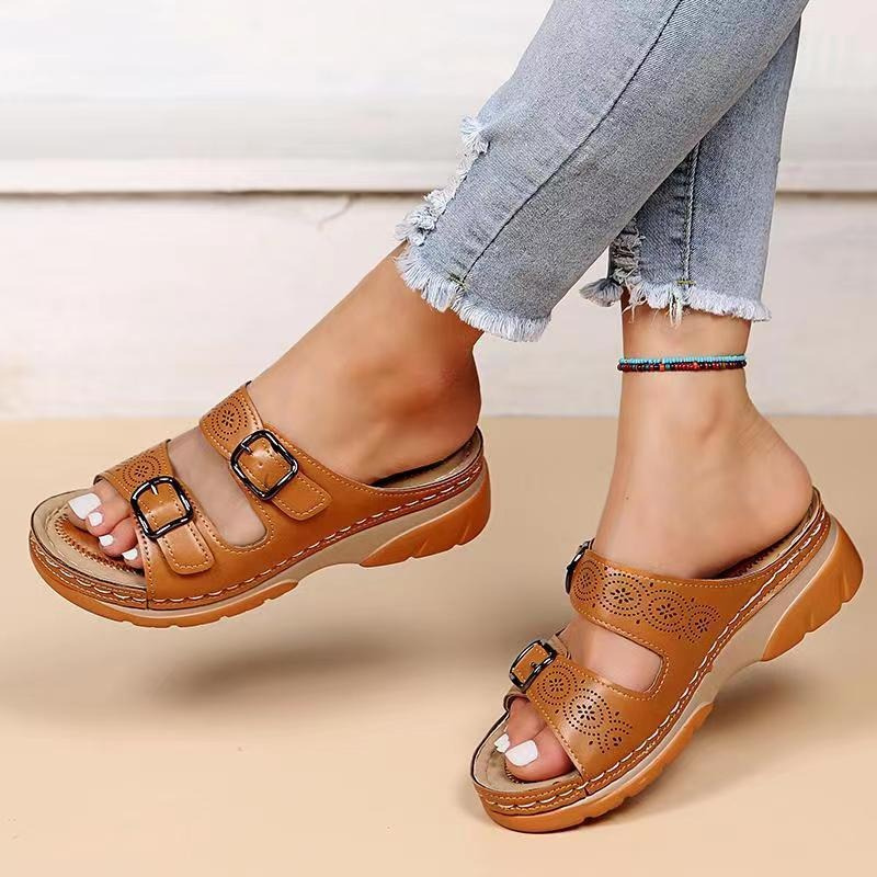 Agata | Damen-Orthopädische Sandalen mit Schnallen
