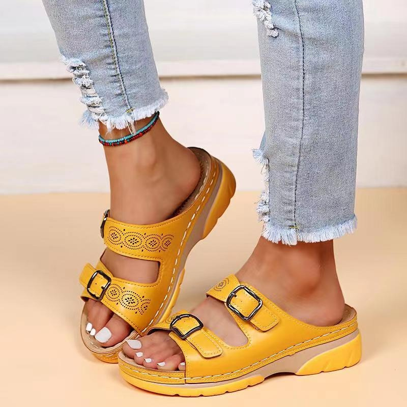 Agata | Damen-Orthopädische Sandalen mit Schnallen