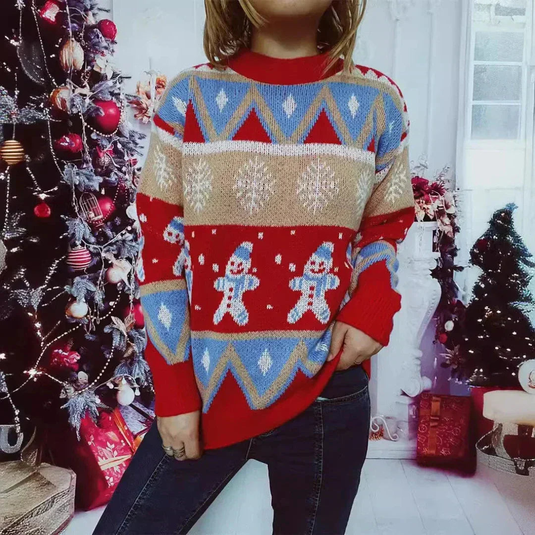 Oversized-Weihnachtspullover für Damen | Gemütlich, fröhlich und lässige Passform 0