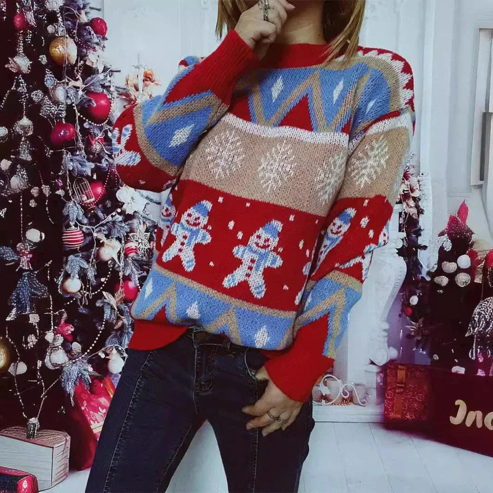 Oversized-Weihnachtspullover für Damen | Gemütlich, fröhlich und lässige Passform 1
