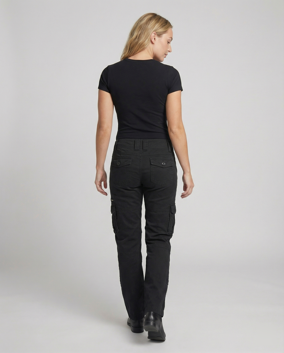 Damen Schmale Passform Cargo Hose | Mehrtaschen Design