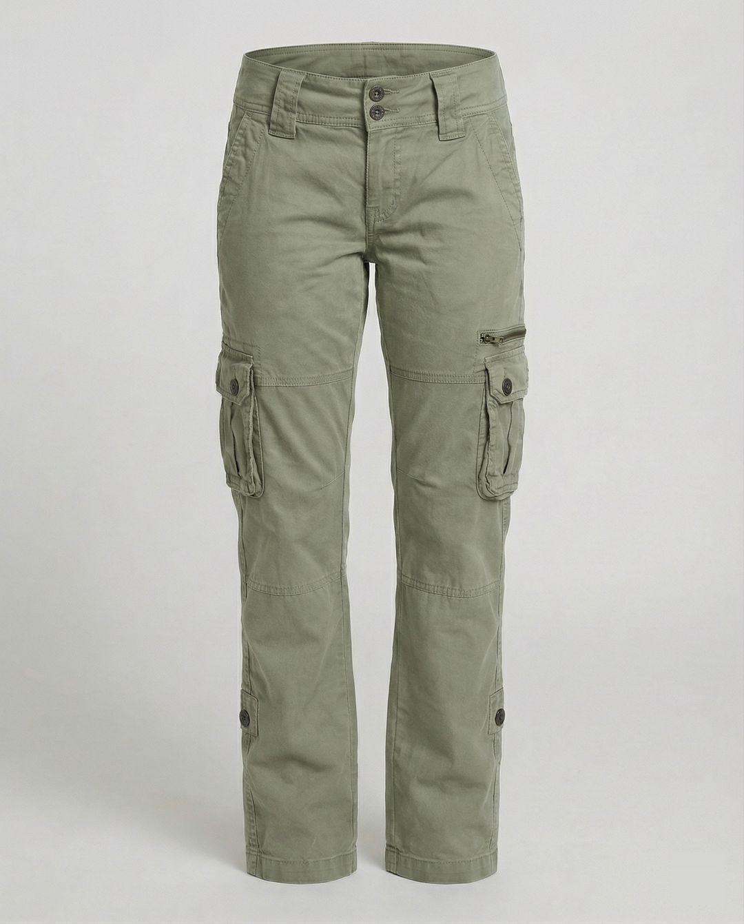 Damen Schmale Passform Cargo Hose | Mehrtaschen Design