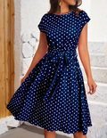 Klara | Damen Vintage-Kleid mit Punkten