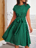 Klara | Damen Vintage-Kleid mit Punkten