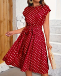 Klara | Damen Vintage-Kleid mit Punkten