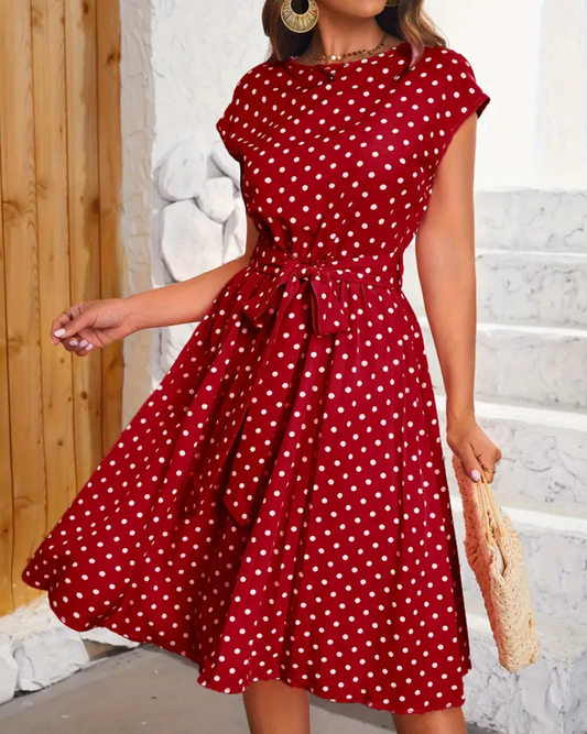 Klara | Rochie vintage de damă cu buline