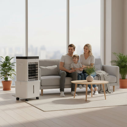 Raffreddatore d'aria mobile 3-in-1 con ruote e serbatoio d'acqua