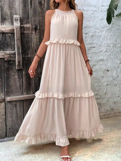 Robyn – Maxikleid mit Neckholder und Rüschen 5