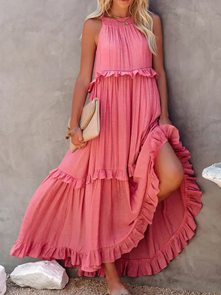 Robyn – Maxikleid mit Neckholder und Rüschen 6
