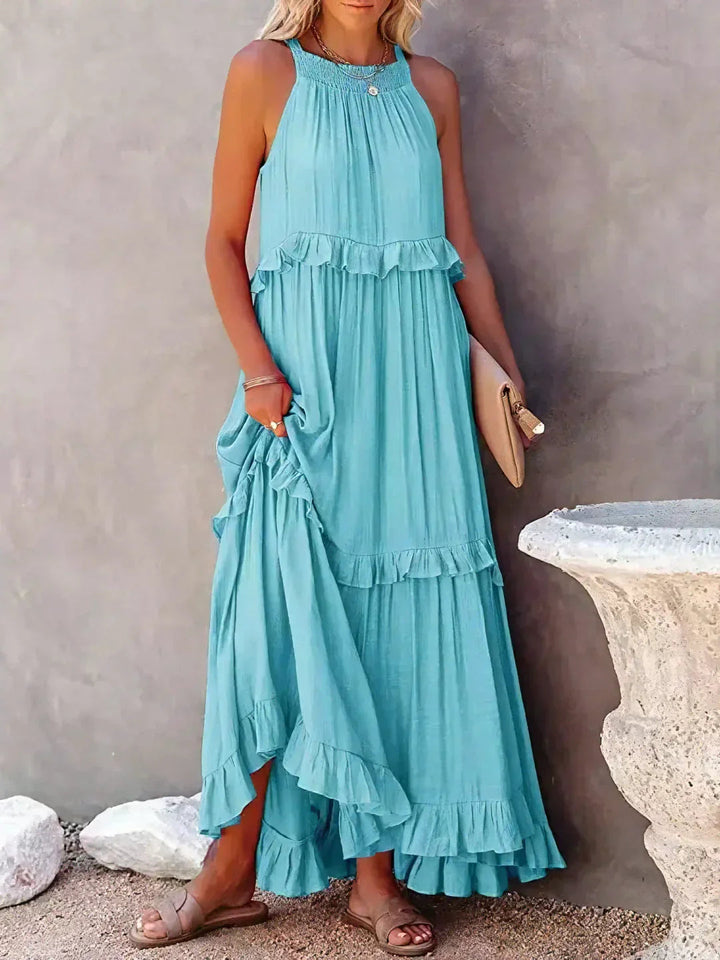 Robyn – Maxikleid mit Neckholder und Rüschen 9