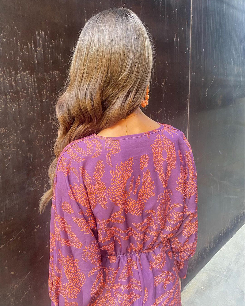 Rosamul | Langarm V-Ausschnitt Boho Sommerkleid für Damen | Maxi 6