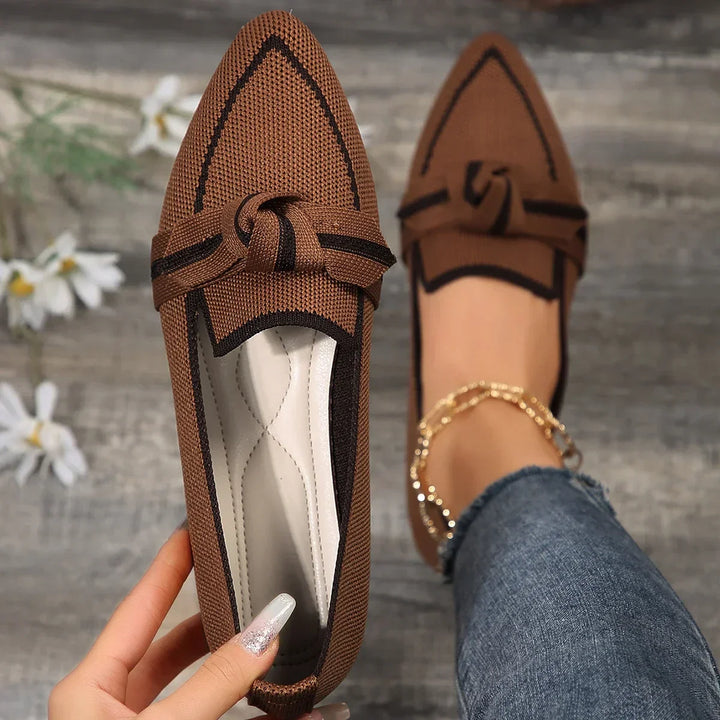 Mocasini slip-on damă cu vârf ascuțit | Minimalist