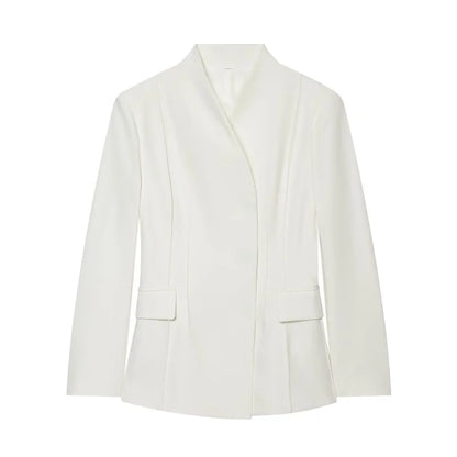 Women's Fitted Blazer and Straight-Leg Pants Two-Piece Set | Shaped Waist