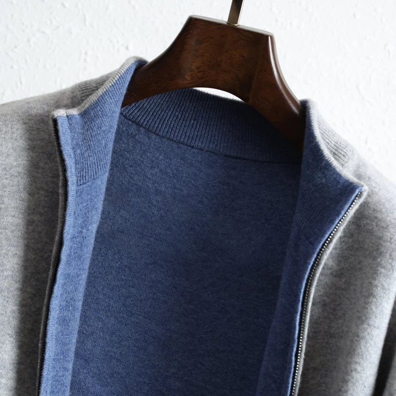 Pánský kardigan s dlouhým rukávem, otevřený | Styl casual