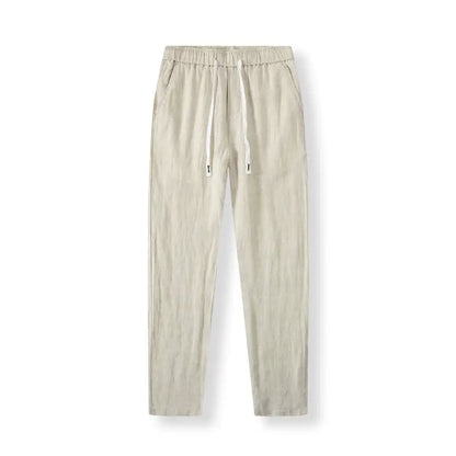 Pantaloni casual bărbătești cu șnur | Croială dreaptă