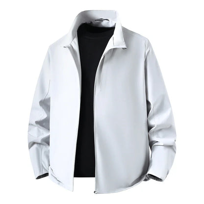 Veste Homme à Col Montant Fermeture Éclair Manches Longues | Décontracté