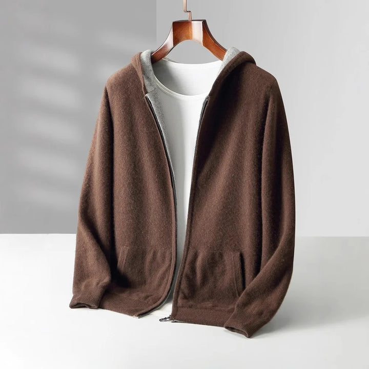 Herren Langarm Hoodie Mit Reißverschluss | Freizeitstil