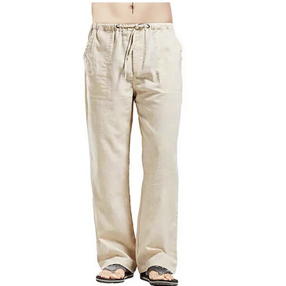 Pantalon homme jambe large en velours côtelé style décontracté avec poches | Quotidien