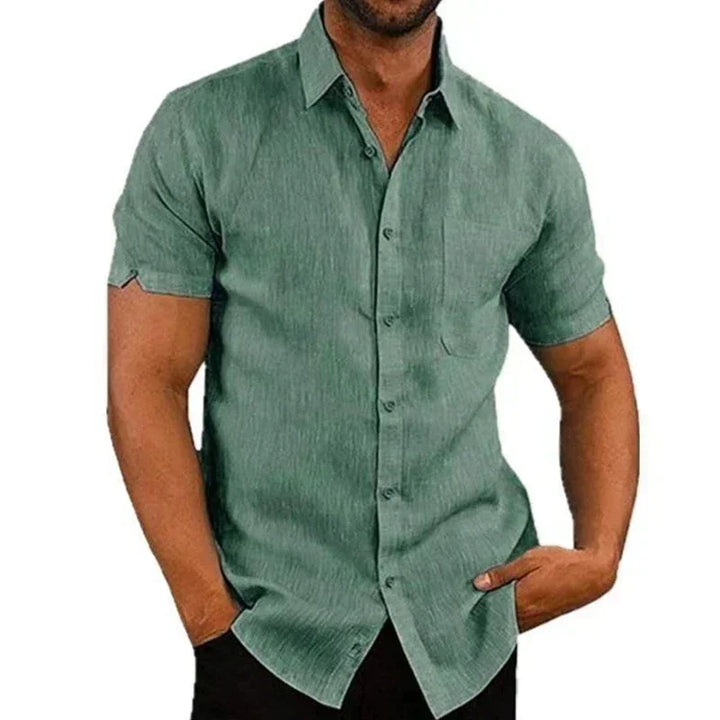 Chemise homme à manches courtes | Chemise décontractée pour l'été