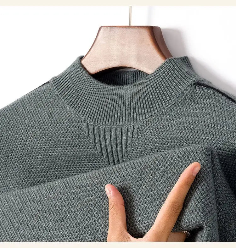 Herren Langarm Pullover Mit Strukturmuster | Klassischer Look