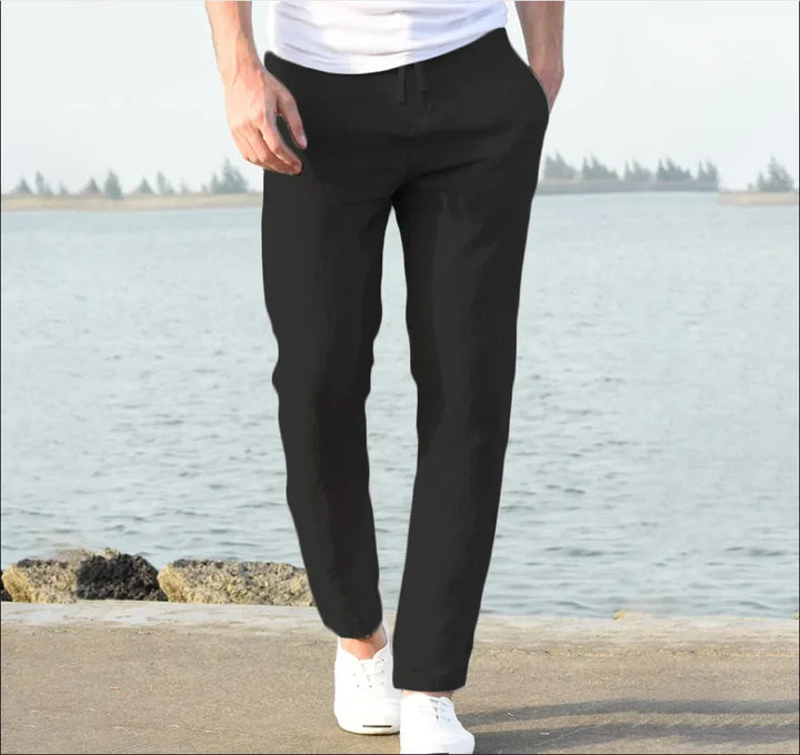 Herren Slim Fit Casual Hose | Gerade Geschnittene Alltagshose