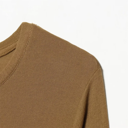 Maglia donna a girocollo manica lunga | Slim fit