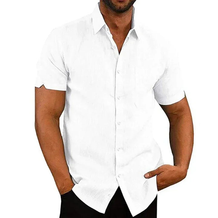 Chemise homme à manches courtes | Chemise décontractée pour l'été
