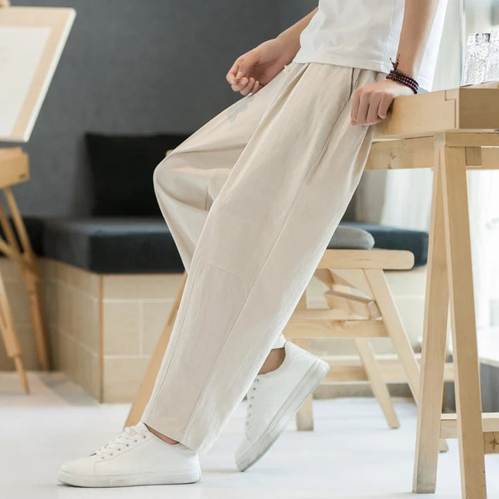 Herren Locker Geschnittene Freizeithose | Gerade Bein Hose