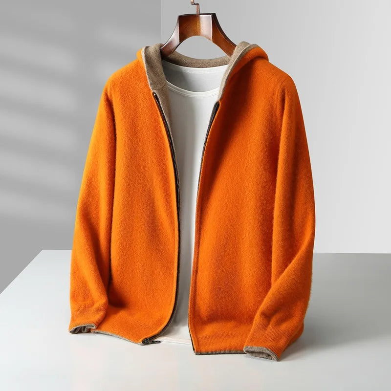 Men's Long Sleeve Zip-Up Hoodie | Casual Style