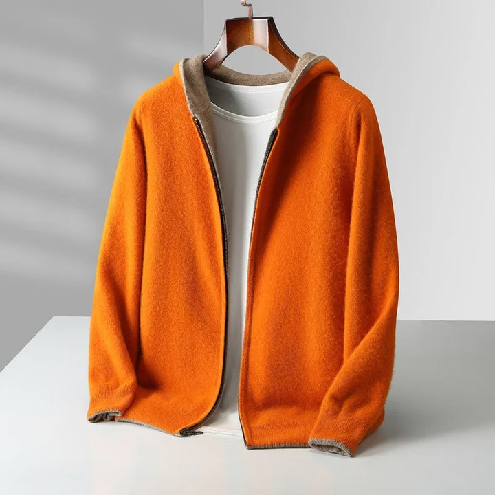 Herren Langarm Hoodie Mit Reißverschluss | Freizeitstil