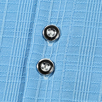 Camicia da uomo con colletto e maniche corte | A costine