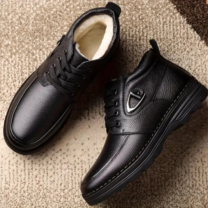 Herren Schnürung Mid-Top Schuhe | Urbaner Klassischer Look