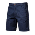 Herren Freizeit Shorts Mit Geradem Bein Und Knopfverschluss | Seiten Taschen