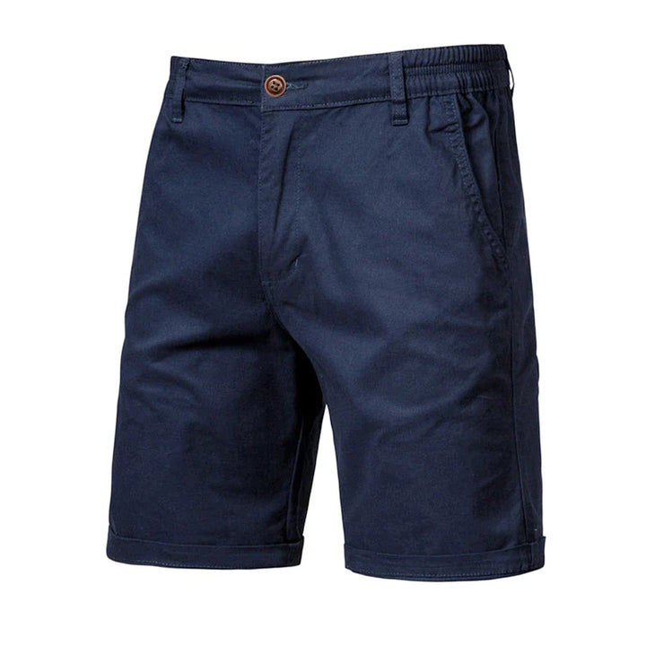 Herren Freizeit Shorts Mit Geradem Bein Und Knopfverschluss | Seiten Taschen