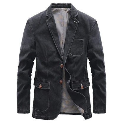 Men's blazer jacket with long sleeves and button closure | Smart casual style