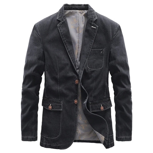 Men's blazer jacket with long sleeves and button closure | Smart casual style