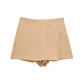 Damen High Waist Einfarbige Shorts Mit Stretch Passform | Mini