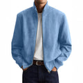 Herren Langarm Jacke mit Stehkragen Reißverschluss | Klassisch