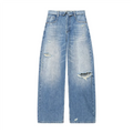 Damen Jeans mit Weitem Bein | High-Waist-Design und Destroyed-Details | Moderner Alltagslook