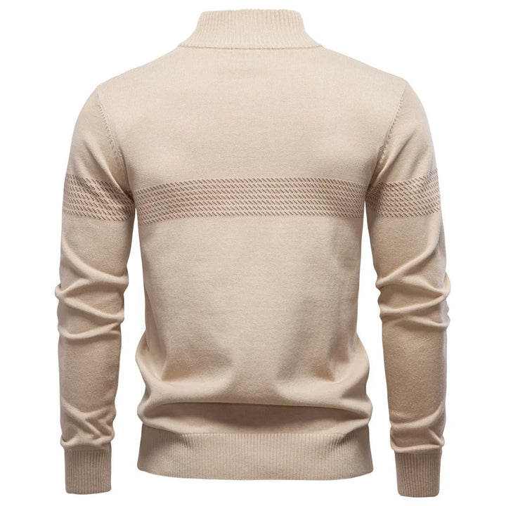 Herren Langarm Quarter-Zip Pullover | Smart Casual Kleidung