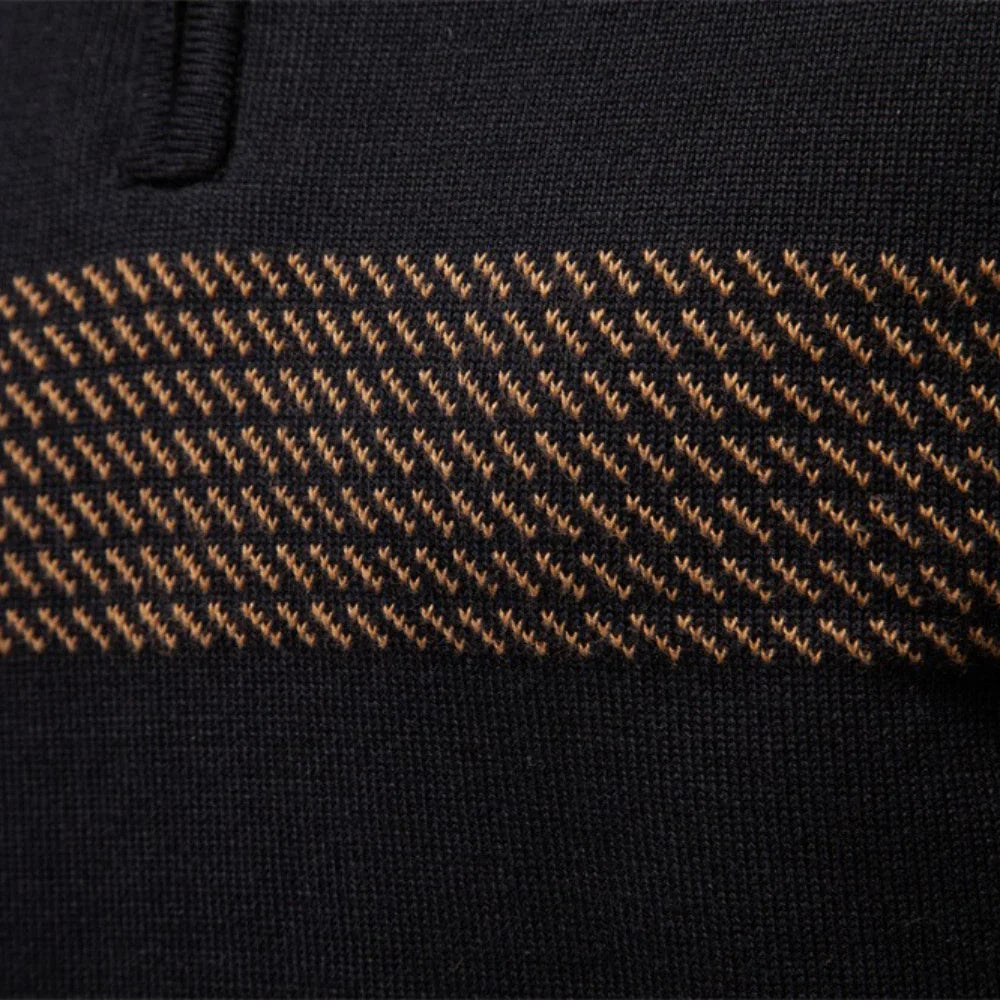 Herren Langarm Quarter-Zip Pullover | Smart Casual Kleidung