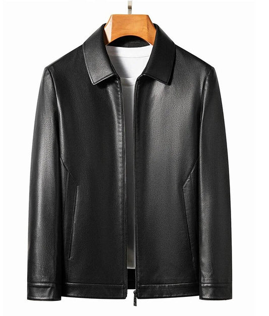 Men's Jacket Classic Collar Full Zipper Fitted Cut Spring Jacket | Collar