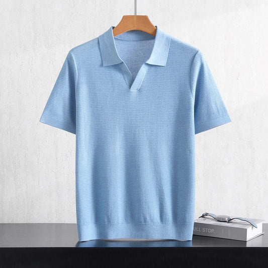 Men's Knit Polo Shirt Short Sleeve | Casual