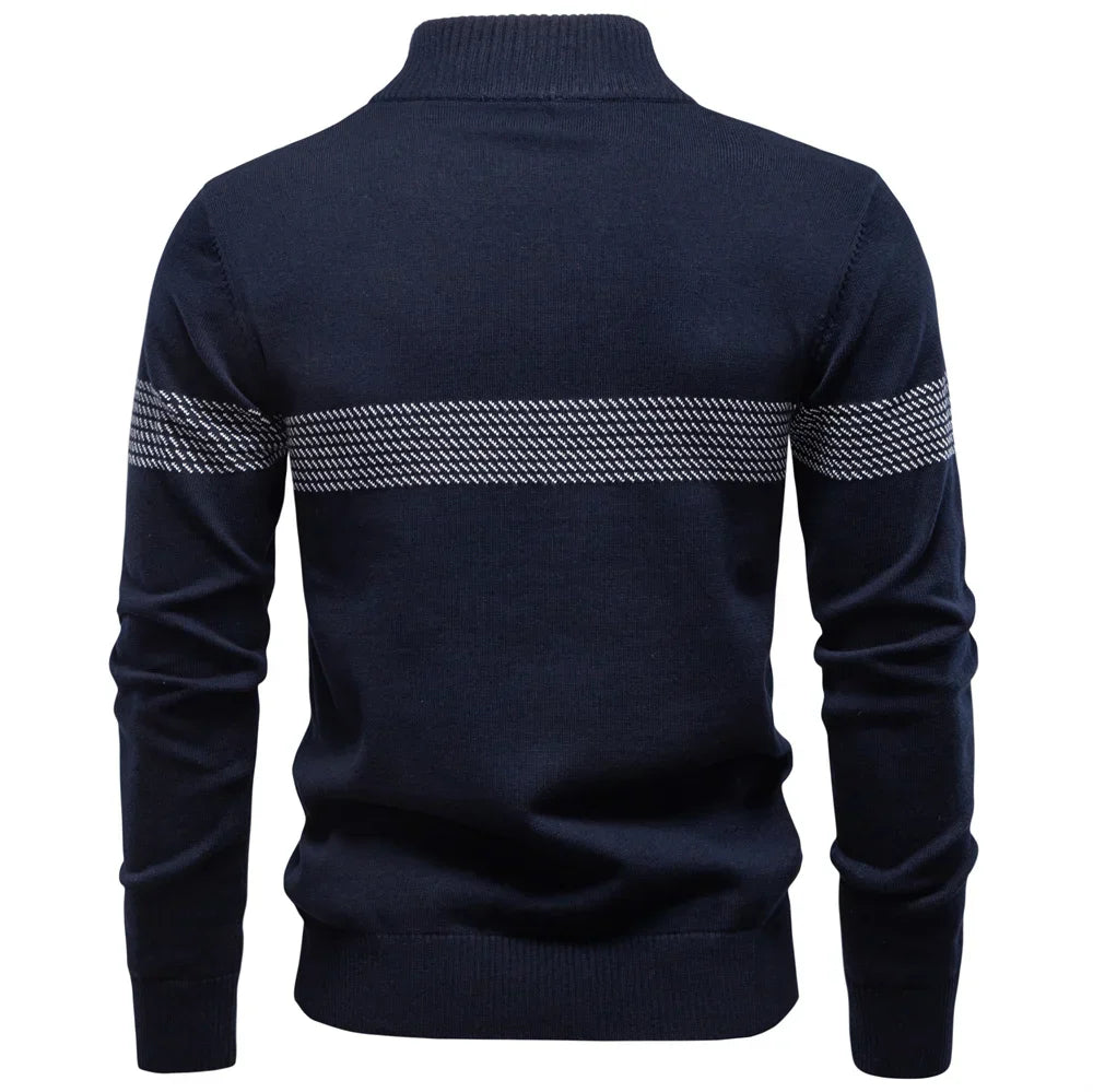 Herren Langarm Quarter-Zip Pullover | Smart Casual Kleidung