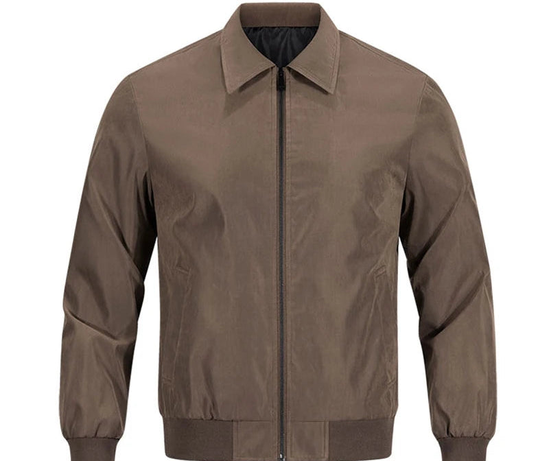 Veste homme à col avec fermeture éclair manches longues | Classique