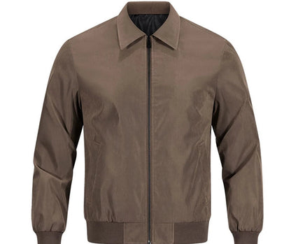 Veste homme à col avec fermeture éclair manches longues | Classique
